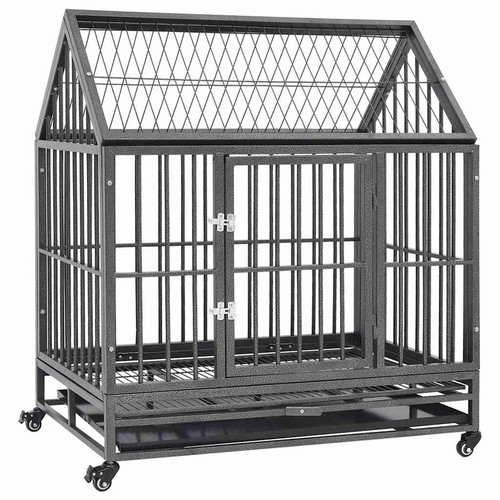 Cage pour chiens - roues, et