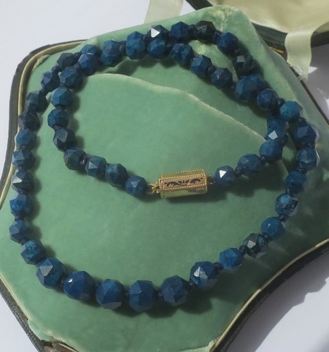 Collier ancien pierre - , bleue