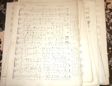 PARTITION MANUSCRIT LOT DE 47