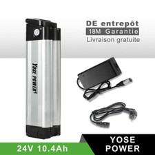 24V10.4Ah E-Bike Batterie de Vélo Electrique avec Chargeur Pour 250W/350W Moteur