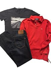 LOT GARCON 14.16 ANS JEAN John PETER LONDON POLO ML OLD RIVER ET T.SHIRT