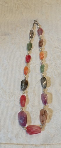 Collier perles imitant - collier,