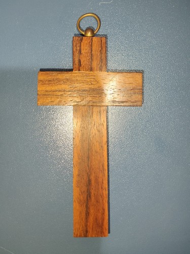 Ancienne croix murale bois - croix,