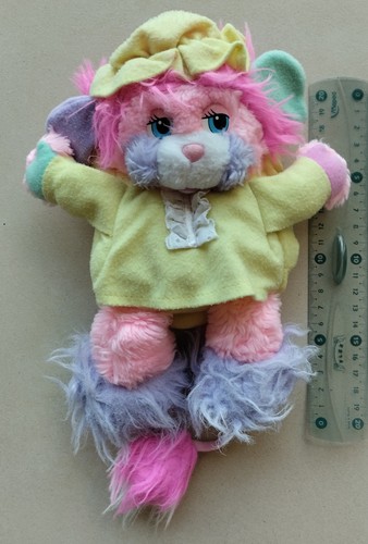 Peluche popples 1987 jaune - popples, et