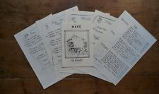 RESTAURANT MENU - LA TOMETTE - VITRAC - 1990S