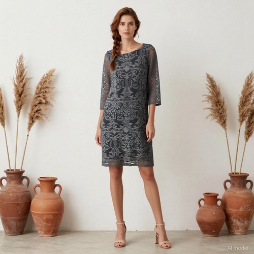 Soirée romantique robe - robe, midi