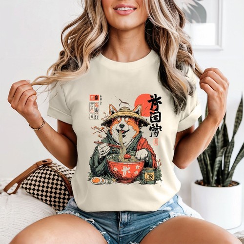 Shirt shiba inu - shiba, ramen