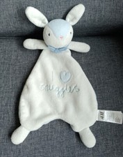 1274🌟Doudou Plat Lapin Bleu