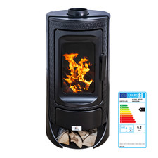 Poêle à bois ROYCE en fonte - poêle 11,8 kW - efficace et élégant