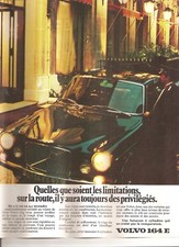 PUBLICITE VOLVO 164 E