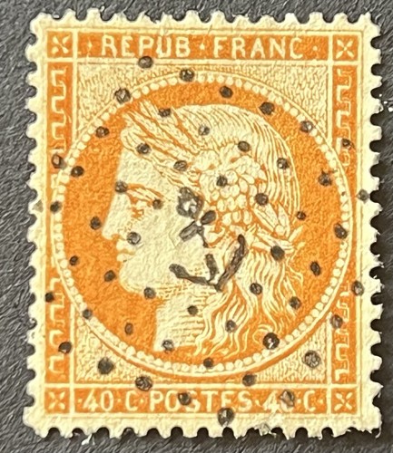 Timbre classique 40c orange - timbre,