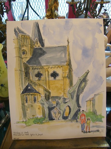 Aquarelle montigny les - montigny, metz
