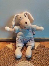 Doudou peluche chien beige