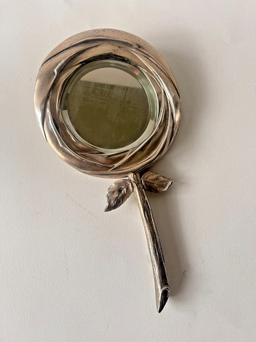 Miroir fleur bronze - en,