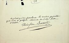 ✒ P.A.S Théodore BARRIERE writer - autograph thought