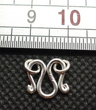 11mm Fermoir Ethnique Argent 925 Collier Ethnic Silver Clasp Necklace Thaïland