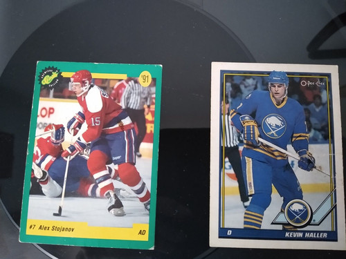 Deux cartes hockey sur - hockey, glace