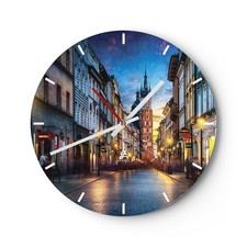 Horloge murale en verre