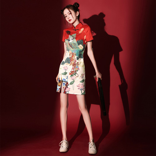 Robe cheongsam chinoise - chinoise, femme