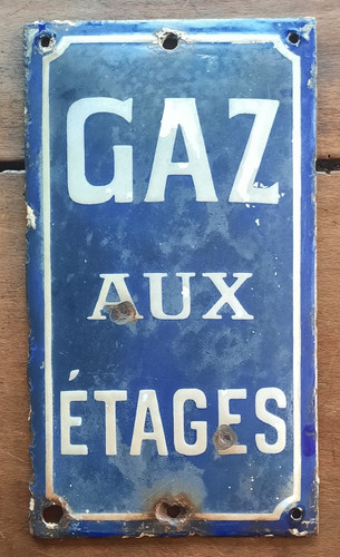 Ancienne plaque émaillée