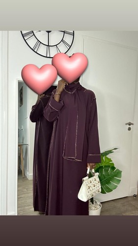 Abaya voile intégré - abaya,