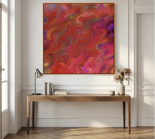 Tableau abstrait indiana - abstrait,