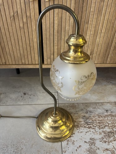Lampe table métal doré - table,
