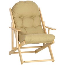 HOMCOM Fauteuil chaise pliable