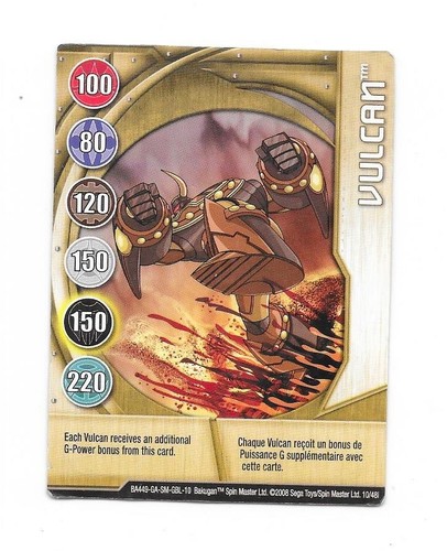 Carte bakugan vulcam - carte,