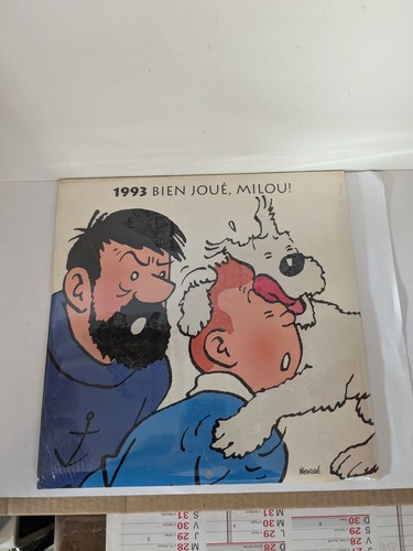 Calendrier tintin 1993 - tintin, sous