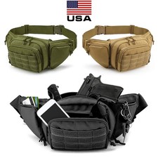 Tactical Waist Fanny Pack Belt Bag Phone Pouch Military Camping Hiking Outdoor