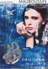 ADVERTISING ADVERTISEMENT 2011 MAUBOUSSIN ring the way to freedom