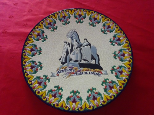 Grand plat emaux longwy - emaux, de