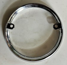 Vintage 1957 Original Pontiac Front Hood Emblem - Chrome Bezel