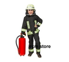 ORLOB Costume de pompier Noir