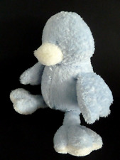 72. DOUDOU PELUCHE DIMPEL OISEAU canard bleu blanc 25cm billes EXCELLENT ETAT