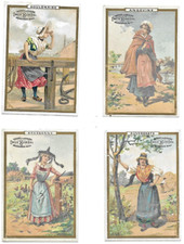 5 chromos anciens pub. Bonzel