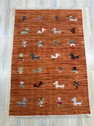 Tapis tribal laine tissée - en,