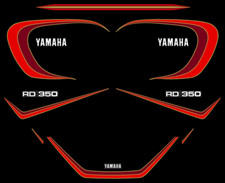 YAMAHA RD 350 LC 4L0 - Kit Sticker decals - 4LO RDLC 1980-81 - Black model