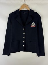 Veste blazer en laine bouillie Purdey pour femmes taille M non doublée