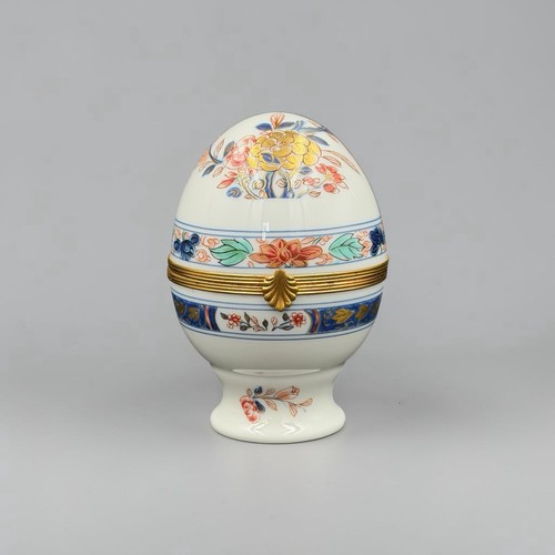 Boîte forme œuf porcelaine - boîte,