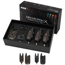 Fox Mini Microns X Détecteur de Touche Sets Bissmelder Pêche de Nuit Baitalarm