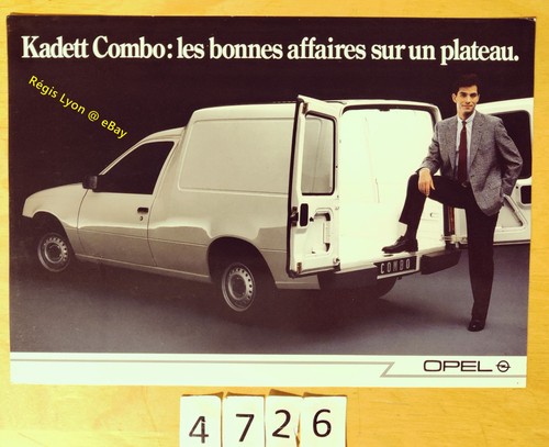 Opel kadett combo - brochure, fr
