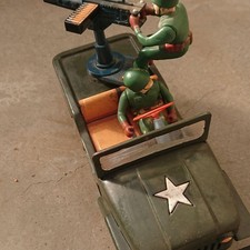 Jeep militaire en étain Showa