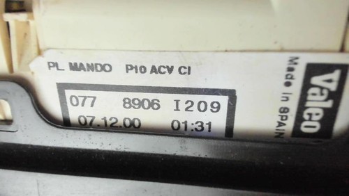 Commande chauffage opel corsa - commande,