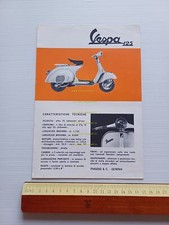 Piaggio Vespa 125 1963 original Italian brochure
