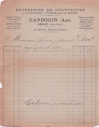 Abilly scierie gandouin - abilly,