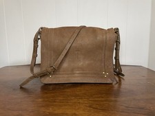 Jerome Dreyfuss Paris Igor Bag Tan Brown Suede Leather Crossbody Purse
