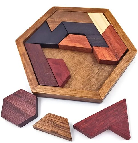Puzzle octogonal bois - ​puzzle, en