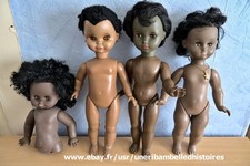 Lot de 4 poupées anciennes